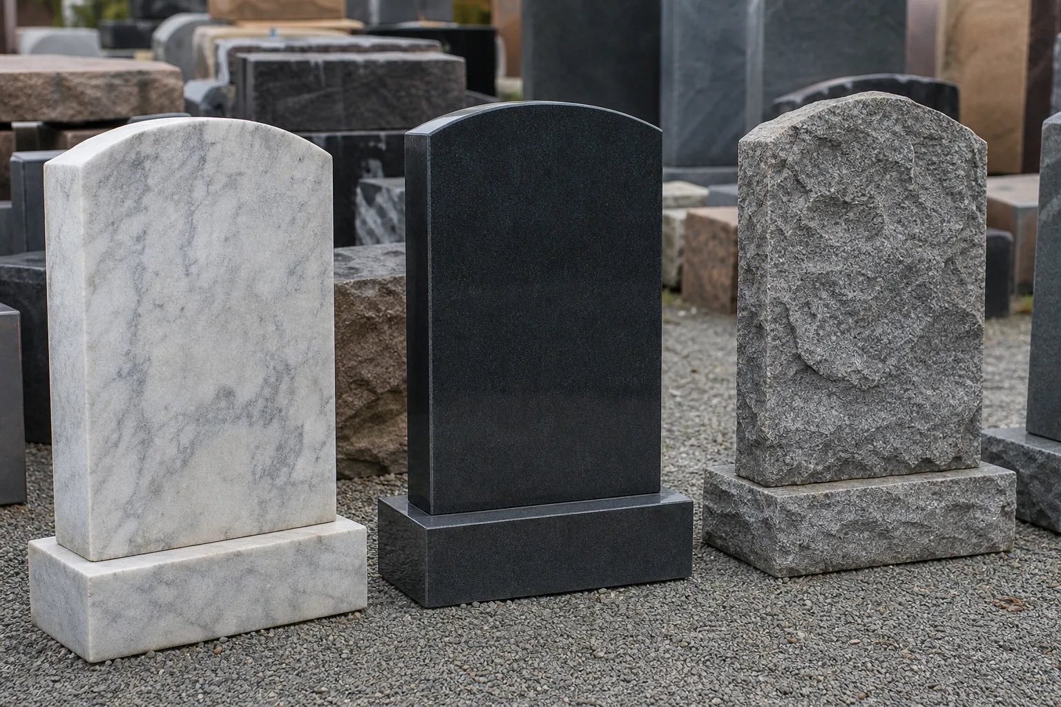 Granite, marble or bronze? What each one looks like in forty years